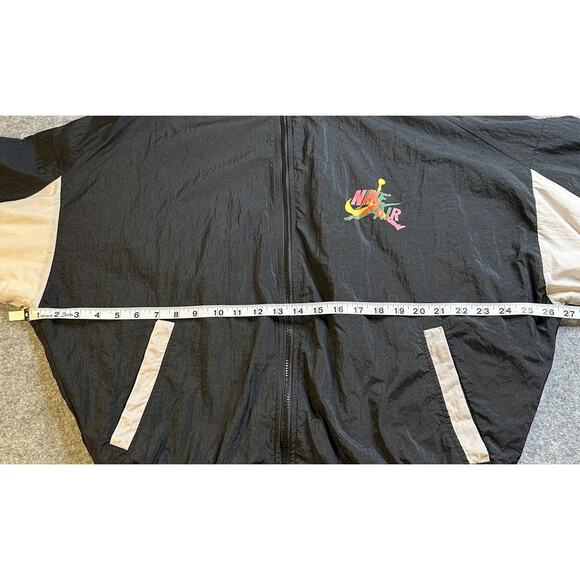 Vtg Nike Air Jordan Jumpman Full Zip Windbreaker Large Classics Black CV7418-010 - Picture 9 of 13